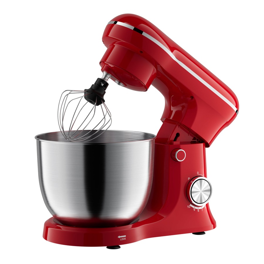 Healthy Choice 400W Mix Master 5L Kitchen Stand (Red) w/ Bowl/ Whisk/ Beater
