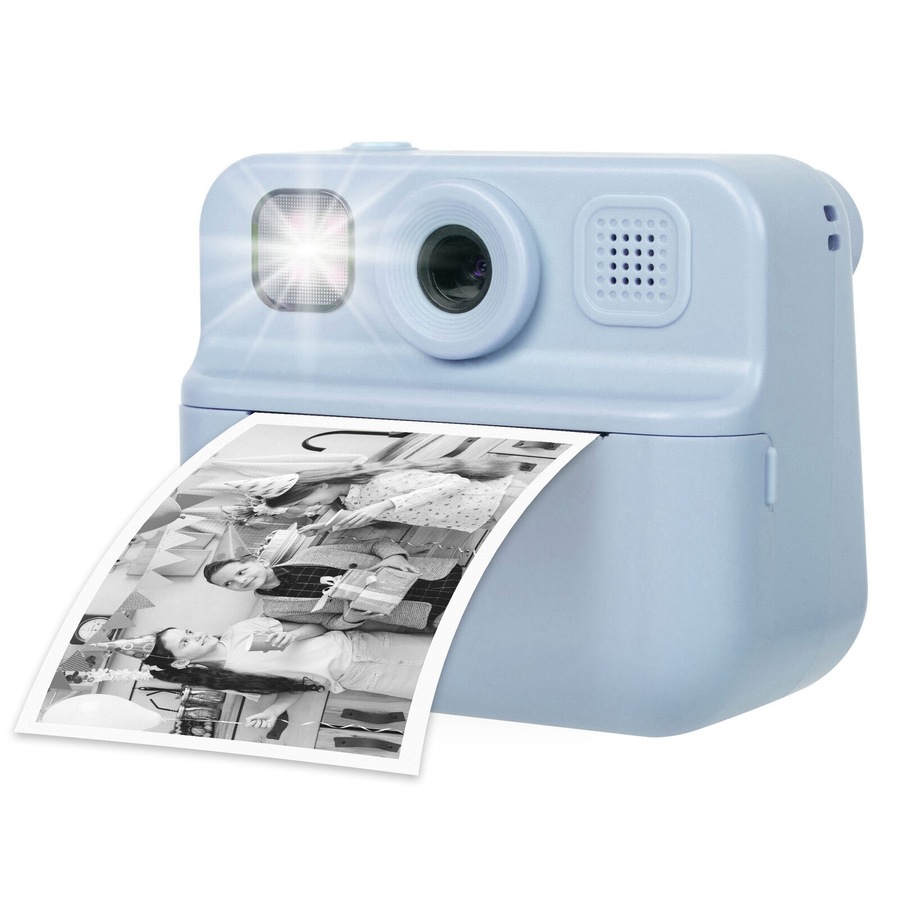 Lenoxx Kids 48MP Instant Print Camera with Dual Lens and 1080P HD Video (Blue)