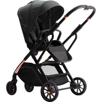 Destiny Black & Gold Aluminium Alloy 2in1 Baby Pram Baby Stroller Jogger Push chair FREE Stroller Bag