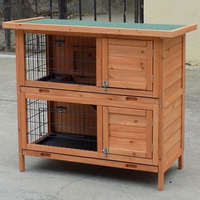 Buy Large Seperate Level Wooden Rabbit Hutch Pet House MyDeal