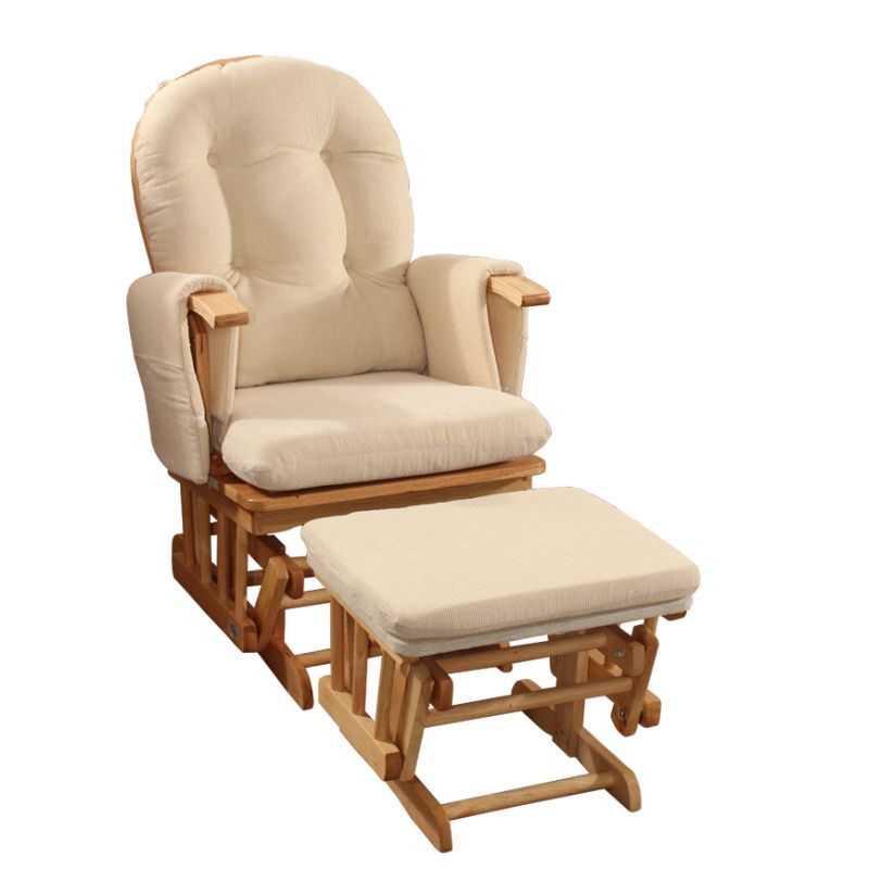 rocker glider with footstool