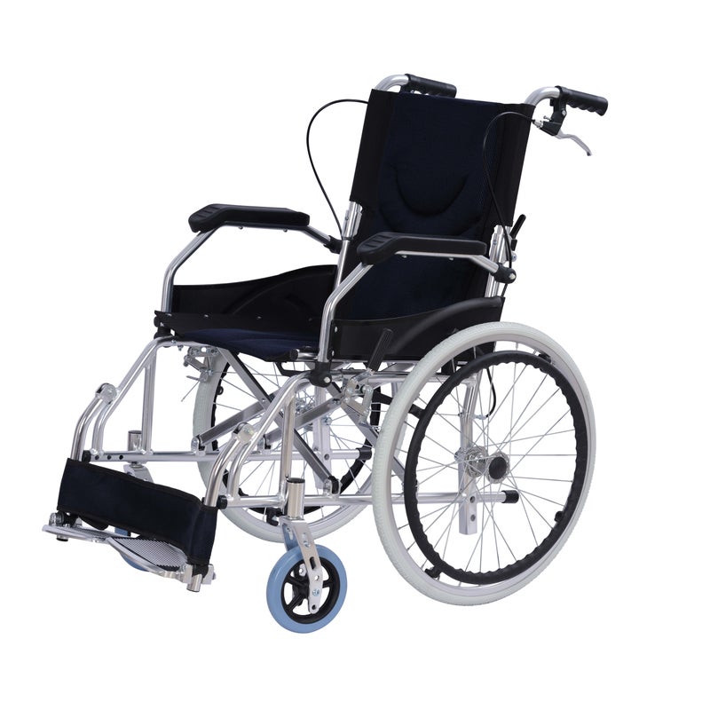 Buy Skiiddii Portable Folding Wheel Chair Wheelchair Lightweight Mobility  Aid - MyDeal