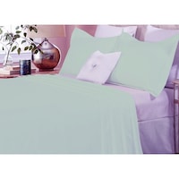Single Size Cotton Quilt Cover Set in Cloud 1500TC