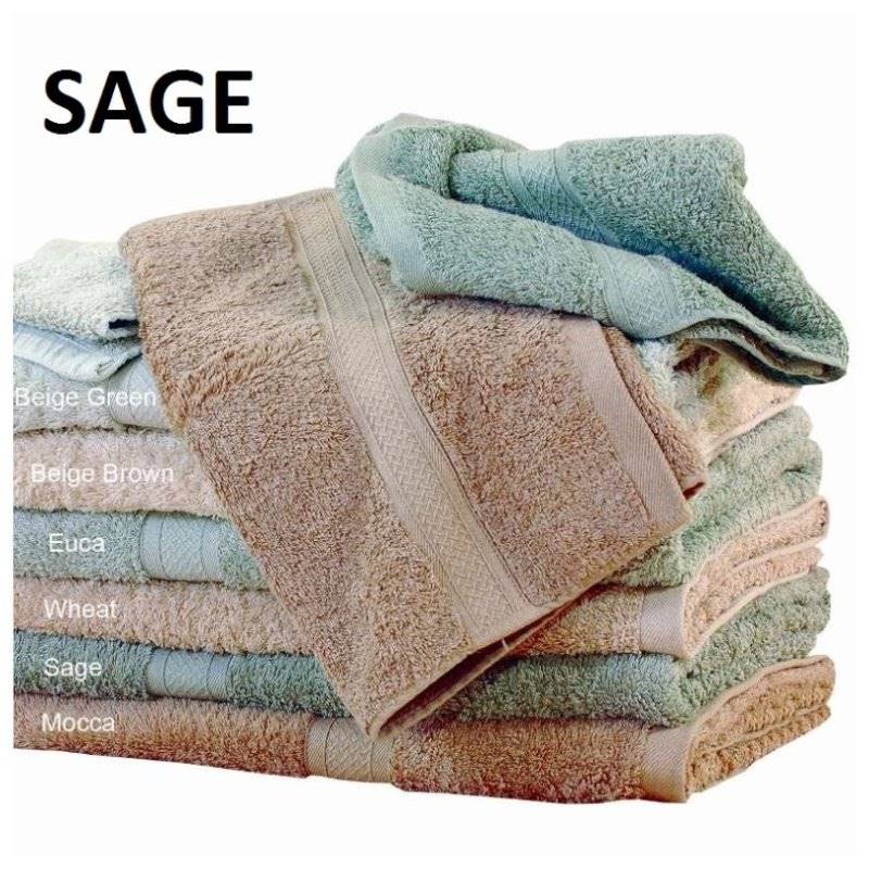 Sage Organic Cotton Pack - 2 Bath & 1 Hand Towels