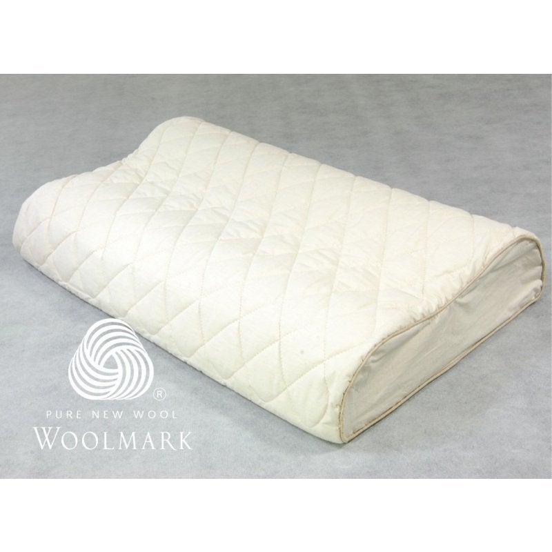 Hybrid Therapeutic Contoured Latex Pillow with Wool