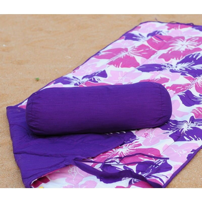 Buy Roll Up Reversible Beach Mat With Pillow Mydeal