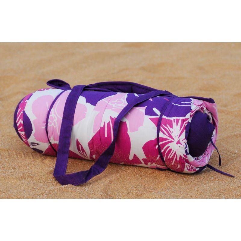 Buy Roll Up Reversible Beach Mat With Pillow Mydeal