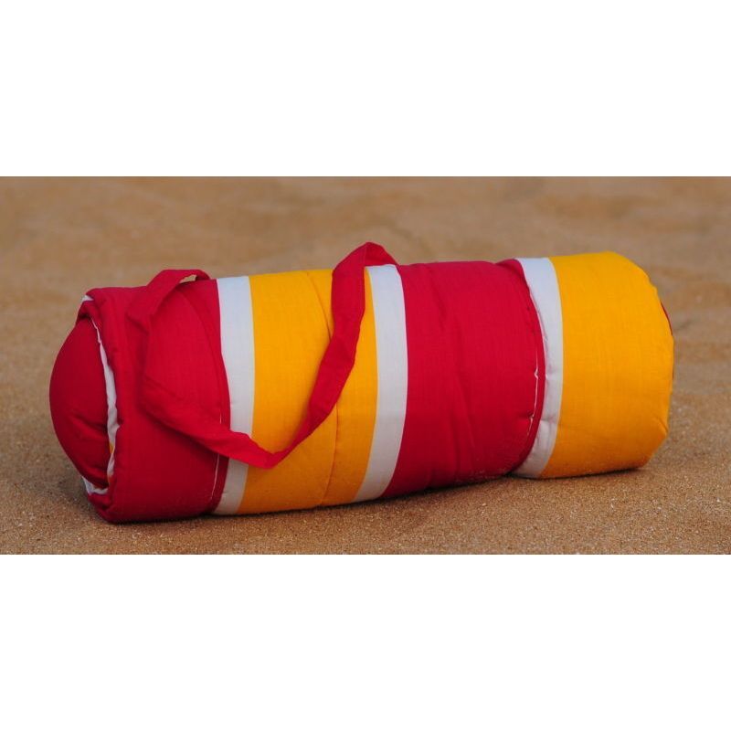 Buy Roll Up Reversible Beach Mat With Pillow MyDeal   BEACHMAT 09 