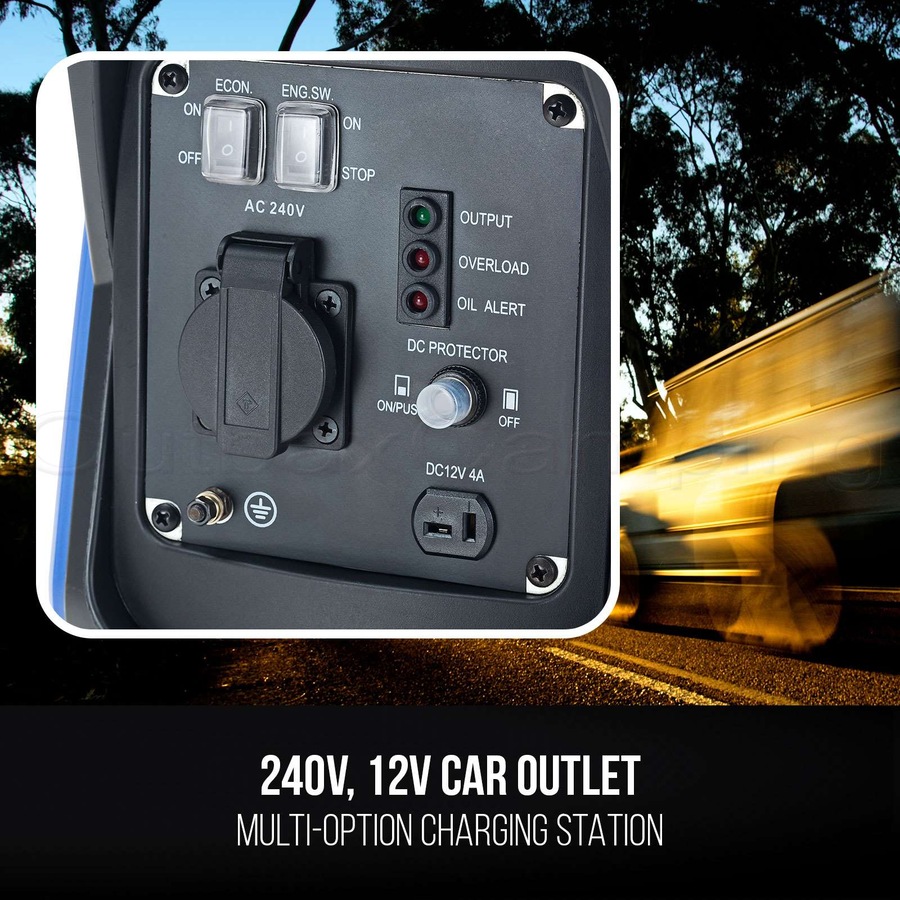 GENTRAX GT1200 Portable Inverter Generator – 1.2KW Pure Sine Wave, Lightweight & Quiet, Perfect for Camping & Emergencies