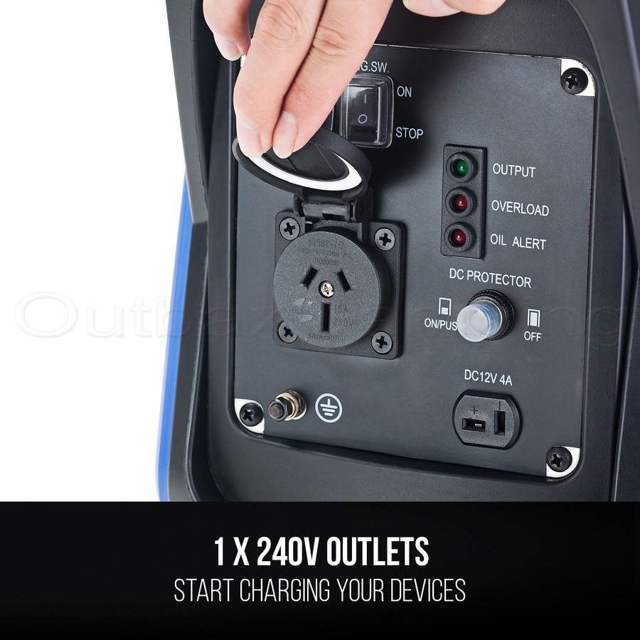 GENTRAX GT1200 Portable Inverter Generator – 1.2KW Pure Sine Wave, Lightweight & Quiet, Perfect for Camping & Emergencies