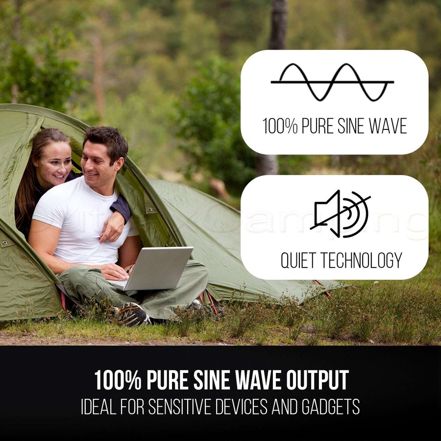 GENTRAX GT1200 Portable Inverter Generator – 1.2KW Pure Sine Wave, Lightweight & Quiet, Perfect for Camping & Emergencies