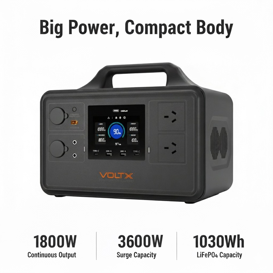 GENTRAX 3.5KW Inverter Generator + 1800W VoltX Power Station – Portable Backup Power Bundle