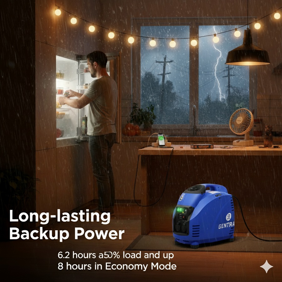 GENTRAX 3.5KW Inverter Generator + 1800W VoltX Power Station – Portable Backup Power Bundle