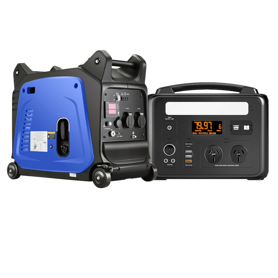 GENTRAX 3.5KW Inverter Generator + 307Wh Power Station