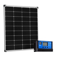 Acemor 12V 300W Solar Panel Kit Mono + 10A Contoller Caravan Camping Charge USB