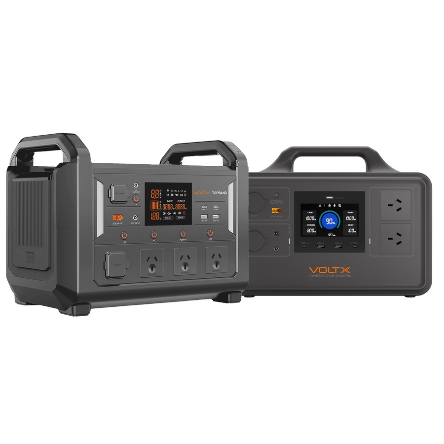 VoltX 3000W Total Portable Power Station Bundle 1800W + 1200W Backup Power