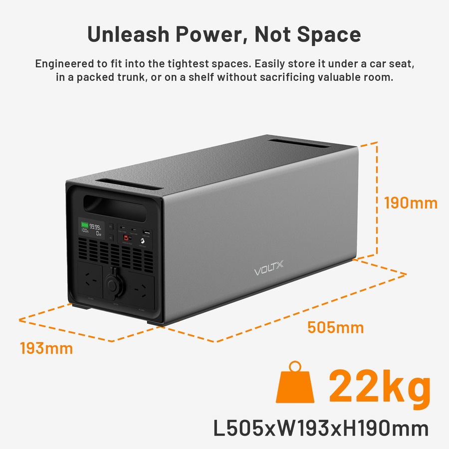 VoltX 2000W Power Station – High-Capacity 1536Wh Portable Energy for Emergencies & Outdoor Adventures