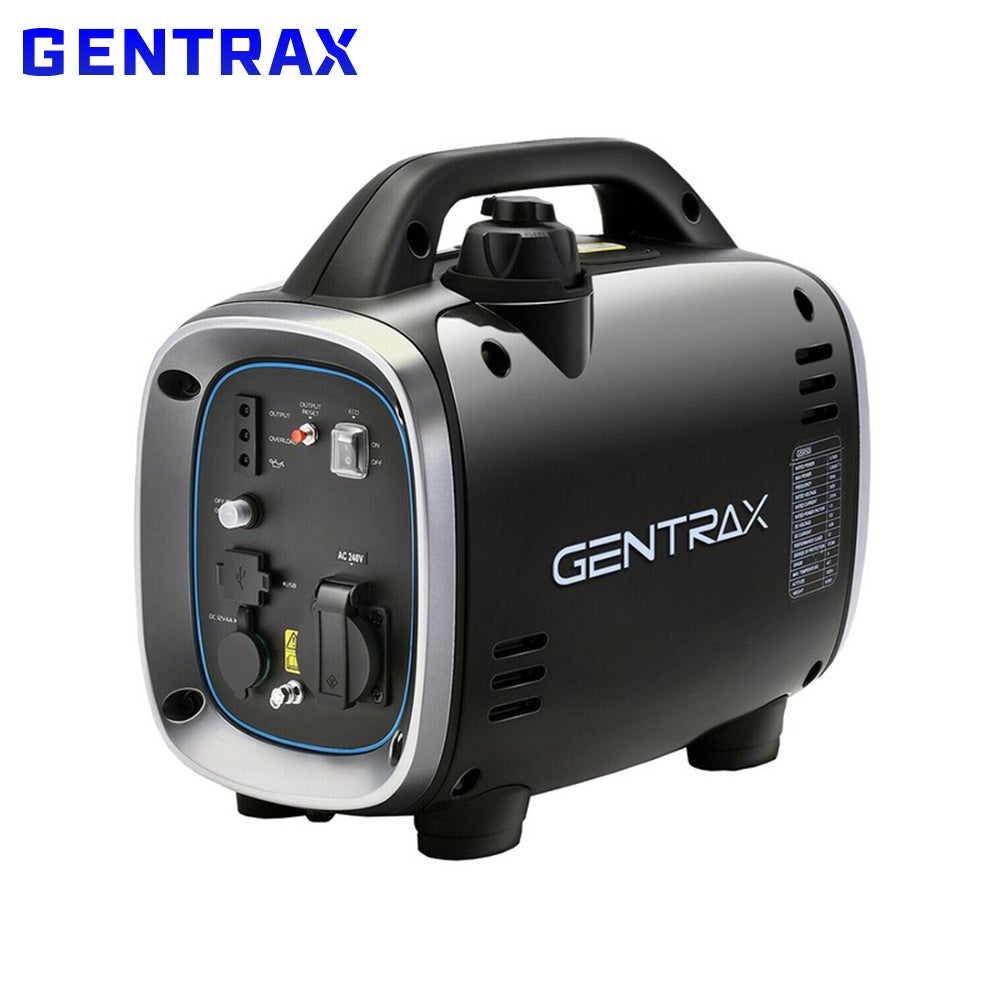 GENTRAX Inverter Generator Super Premium 800W Max 100% Pure Sine Wave Petraol Portable Camping Home