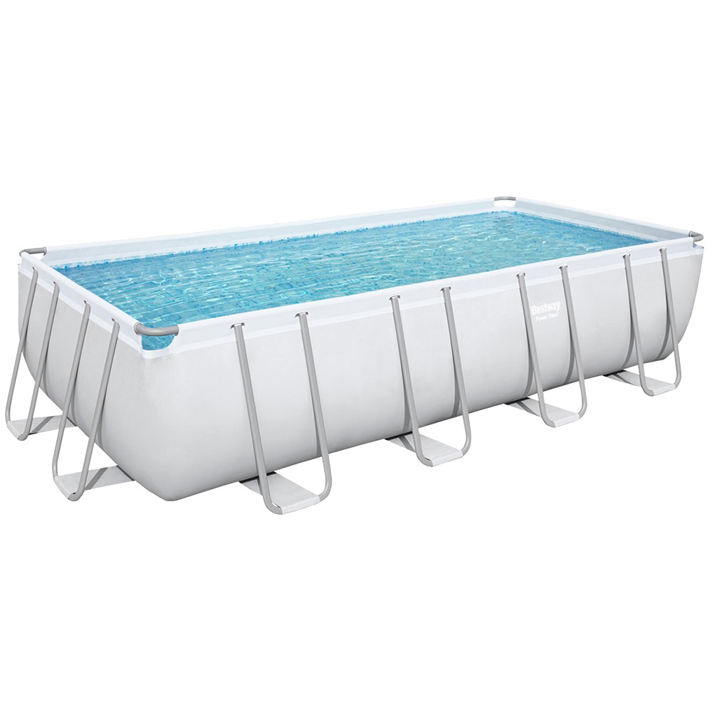 Bestway Power Steel Pool 5,49m X 2,74m - Rechteckiger Aufstellpool Mit Sandfilter