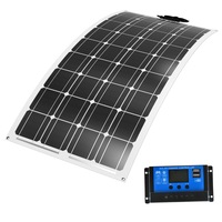 Acemor 12V 250W Flexible Solar Panel + 10A Controller Camping Battery Charge