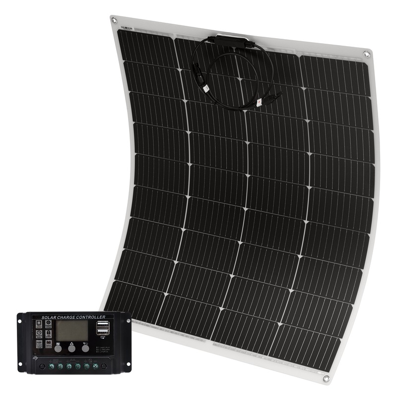 Buy Acemor 12v 300w Flexible Solar Panel 20a Controller Camping Battery Charge Mydeal 3452