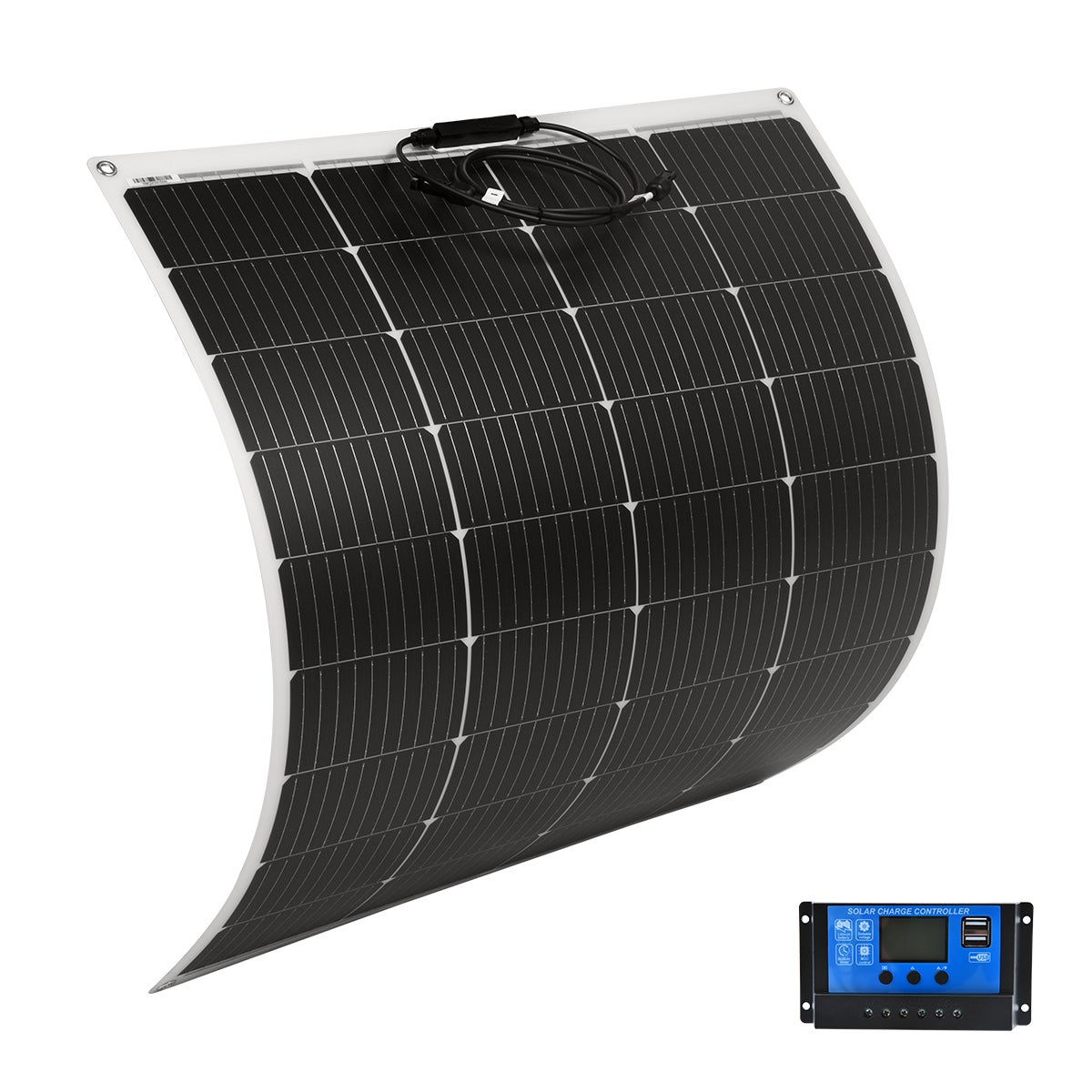 Acemor 12V 300W Flexible Solar Panel + 20A Controller Camping Battery Charge