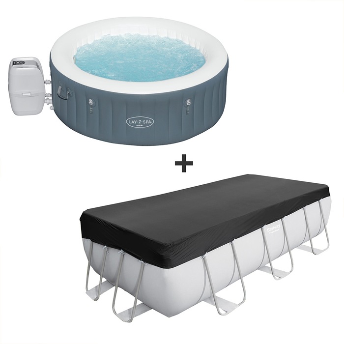 Bestway Inflatable Spa 46 Person LayZ HydroJet Hot Tub Outdoor