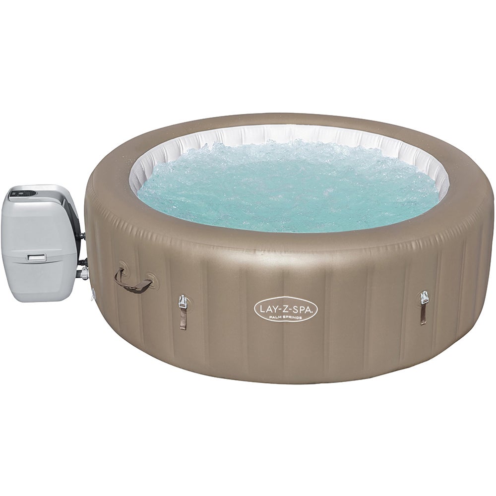 Bestway Inflatable Spa Palm Springs Model 4-6 People Lay Z Hot Tub Massage ​​Bathtub Pool 140 Jets Upgraded Pump