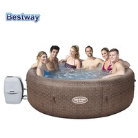 Bestway Inflatable Spa St.Moritz 60023 180 Jets 5-7 People Brown Bathtub Pool