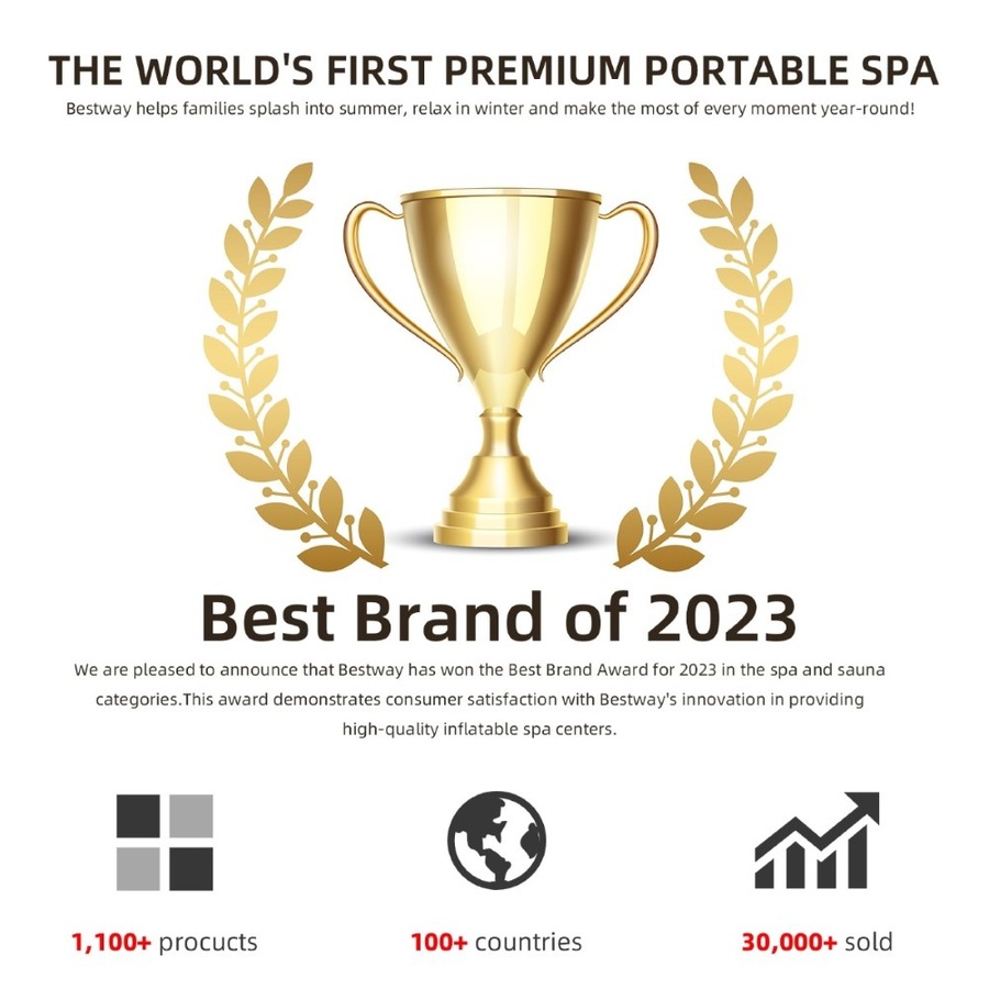 Bestway Lay-Z-Spa Palm Springs 60017 140 Jets 4-6 People 196x71cm Hot Tub Spa Massage