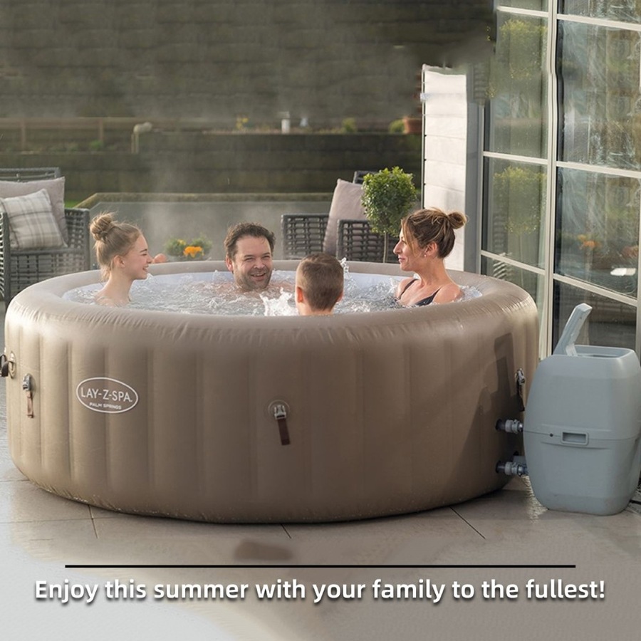 Bestway Lay-Z-Spa Palm Springs 60017 140 Jets 4-6 People 196x71cm Hot Tub Spa Massage