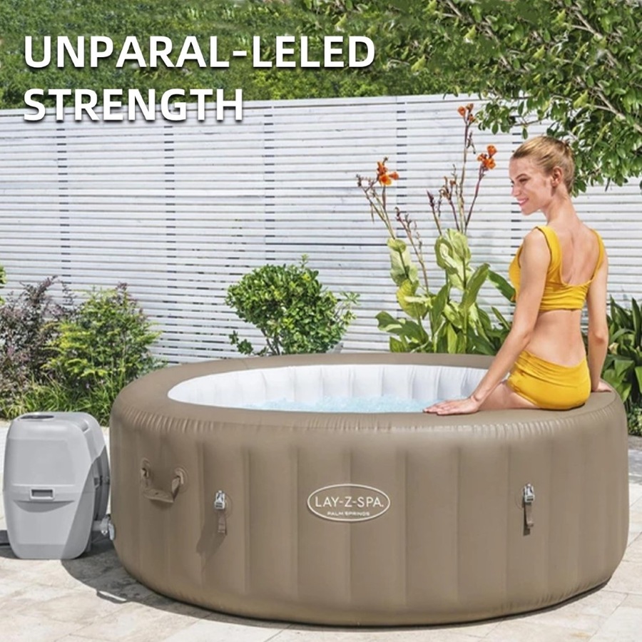 Bestway Lay-Z-Spa Palm Springs 60017 140 Jets 4-6 People 196x71cm Hot Tub Spa Massage