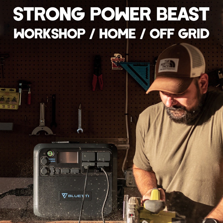 BLUETTI AC200MAX Expandable Power Station 2200W 2048Wh