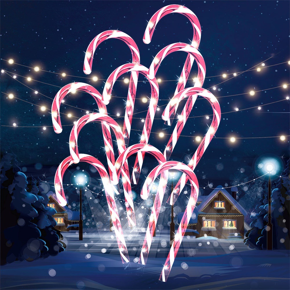 Buy Stockholm Christmas Lights 20pcs LED Candy Canes Path Outdoor ...