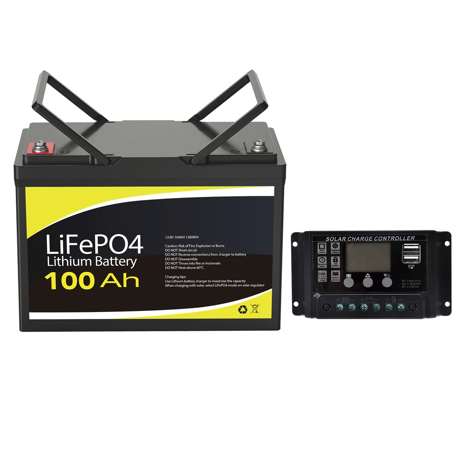 Buy 100Ah 12V Lithium Battery + 20A PWM Solar Controller - Everyday ...