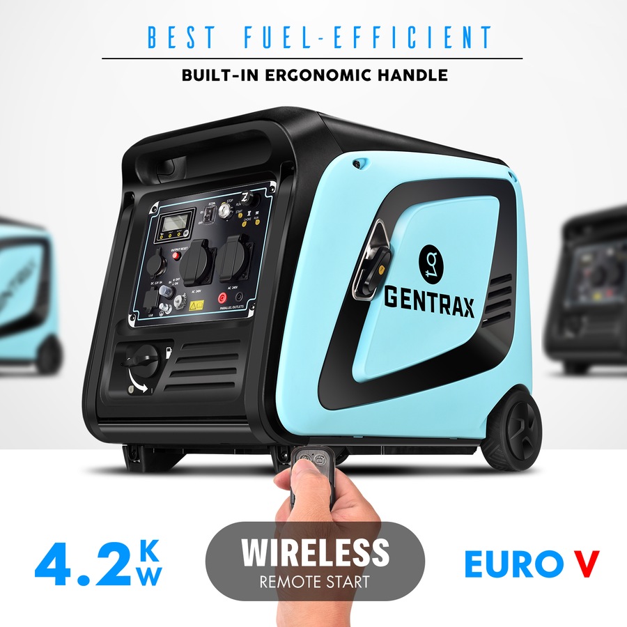 GENTRAX 4.2KW Inverter Generator + 40V Cordless Leaf Blower