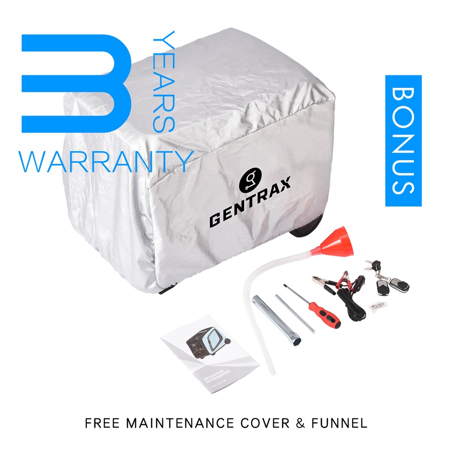 GENTRAX 4.2KW Inverter Generator + 40V Cordless Leaf Blower