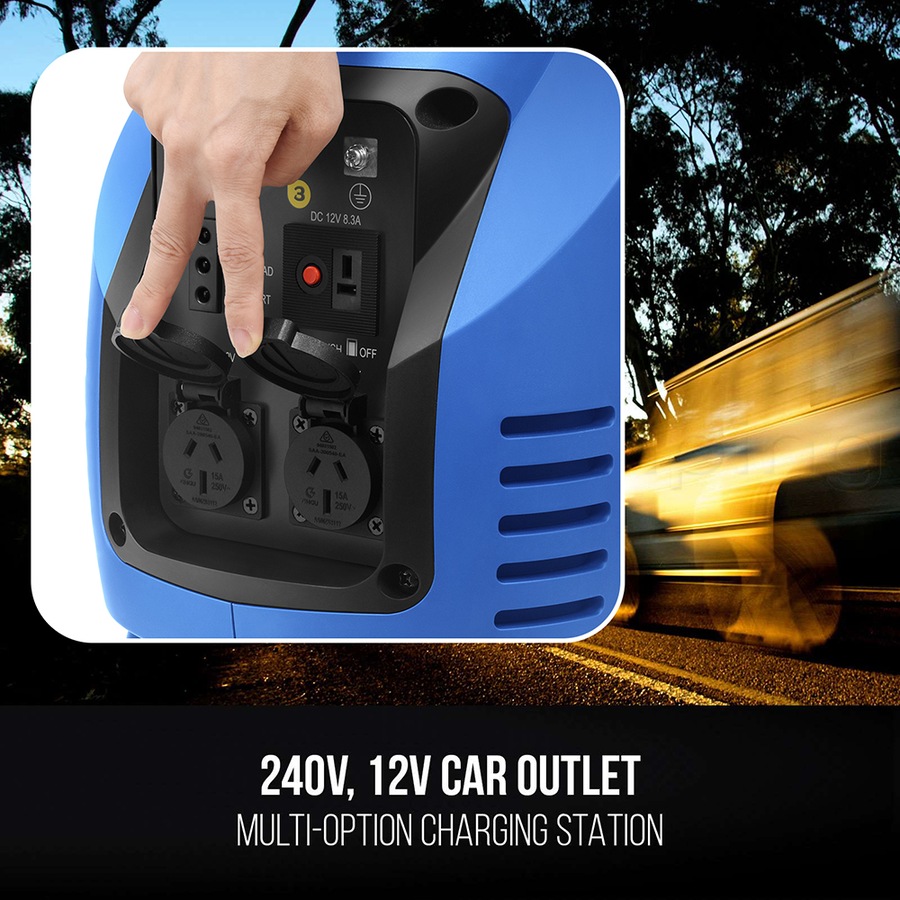 GENTRAX GT2500 Inverter Generator 2500W Max 100% Pure Sine Wave Petrol Portable for Camping Home