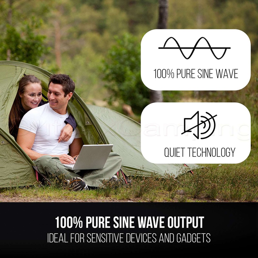 GENTRAX GT2500 Inverter Generator 2500W Max 100% Pure Sine Wave Petrol Portable for Camping Home