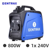 GENTRAX GT800 Inverter Generator 800W Max 700W Rated 100% Pure Sine Wave Petrol Portable for Camping Home