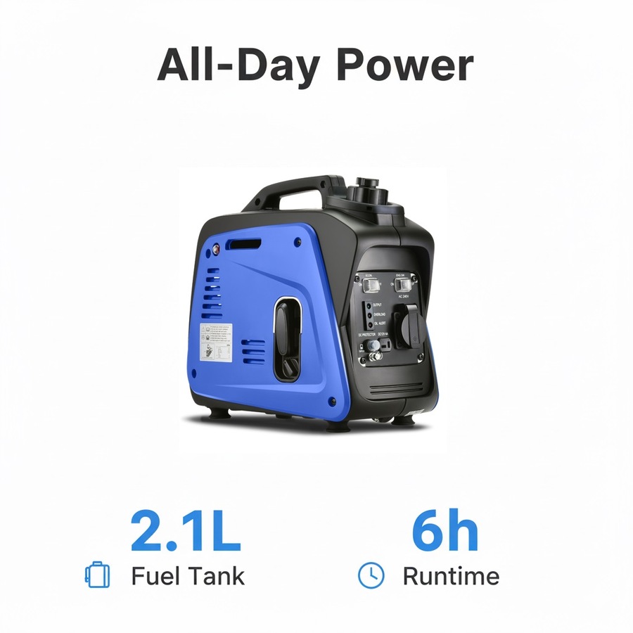 GENTRAX GT800 Inverter Generator 800W Max 700W Rated Lightweight 8.5kg Camping