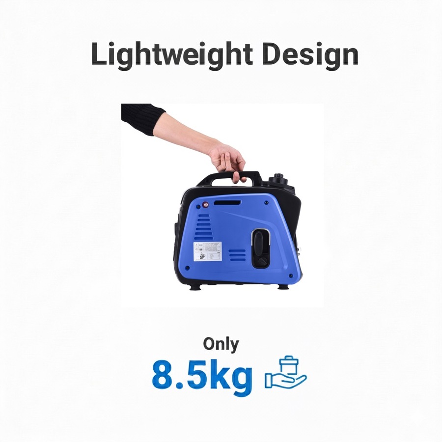 GENTRAX GT800 Inverter Generator 800W Max 700W Rated Lightweight 8.5kg Camping