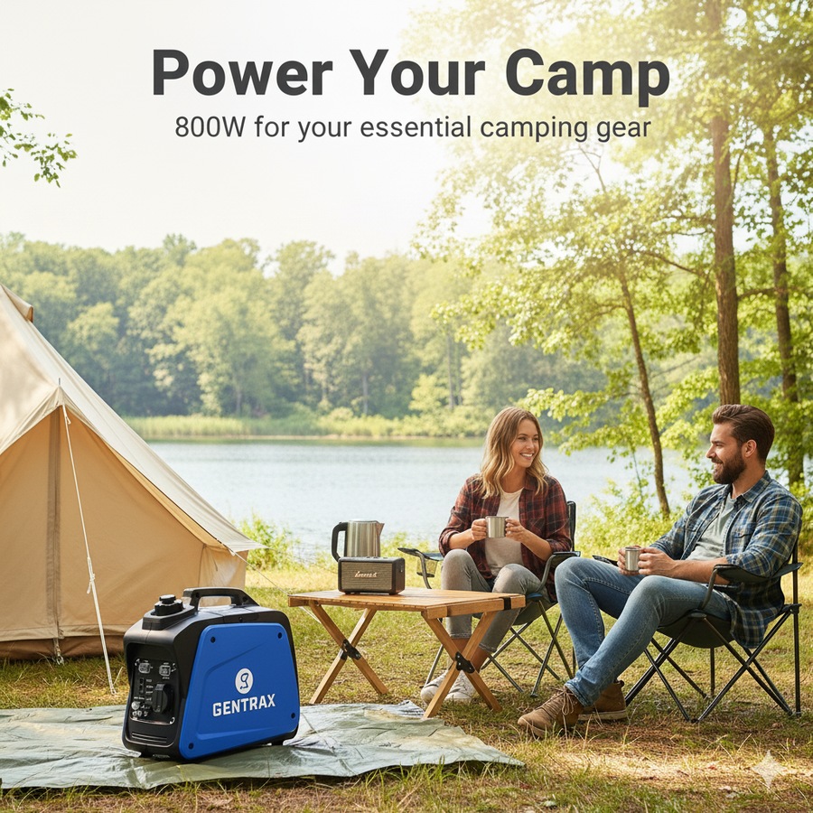 GENTRAX GT800 Inverter Generator 800W Max 700W Rated Lightweight 8.5kg Camping