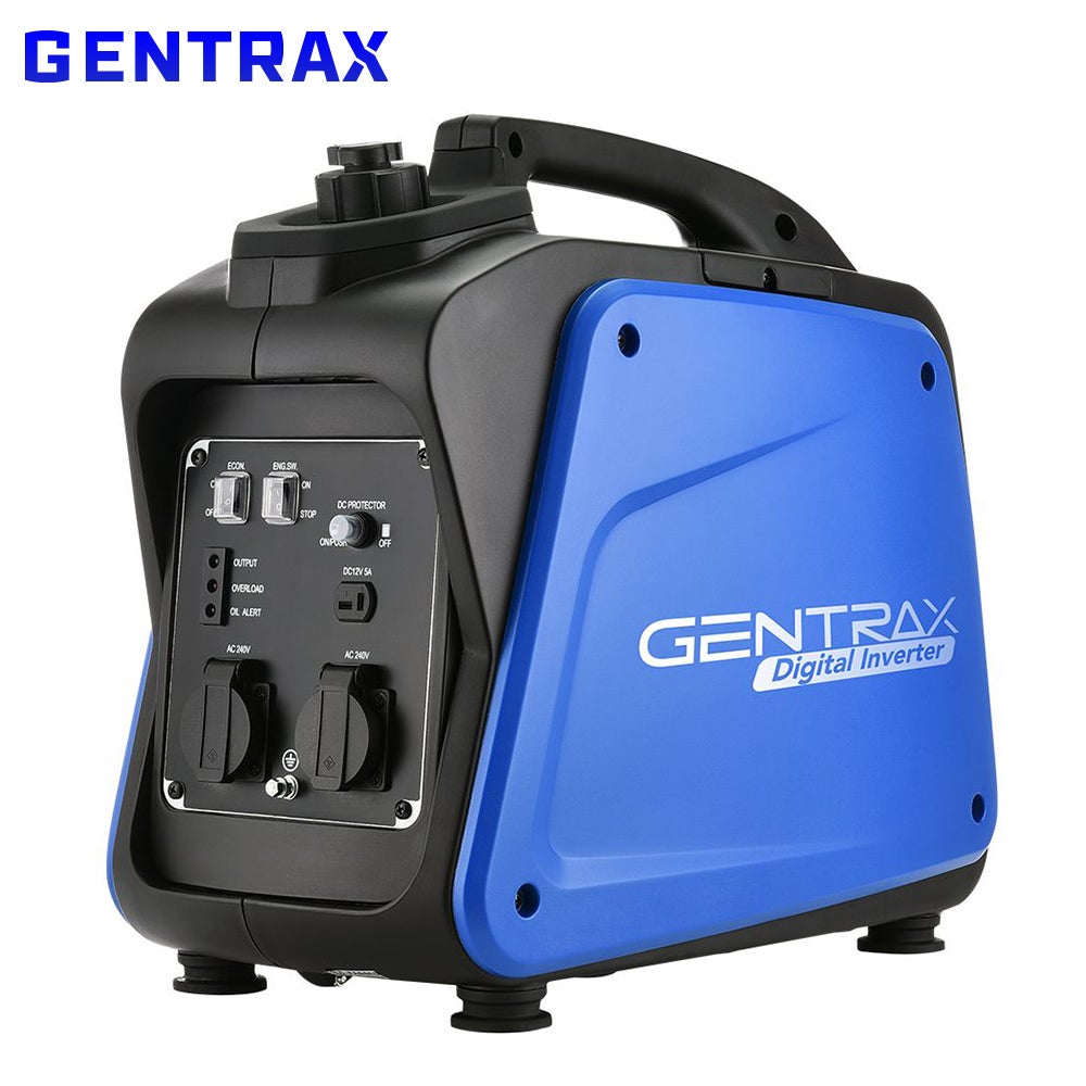 GENTRAX Portable Inverter Generator 2.0KW Max 1.7KW Rated Pure Sine Camping Petrol