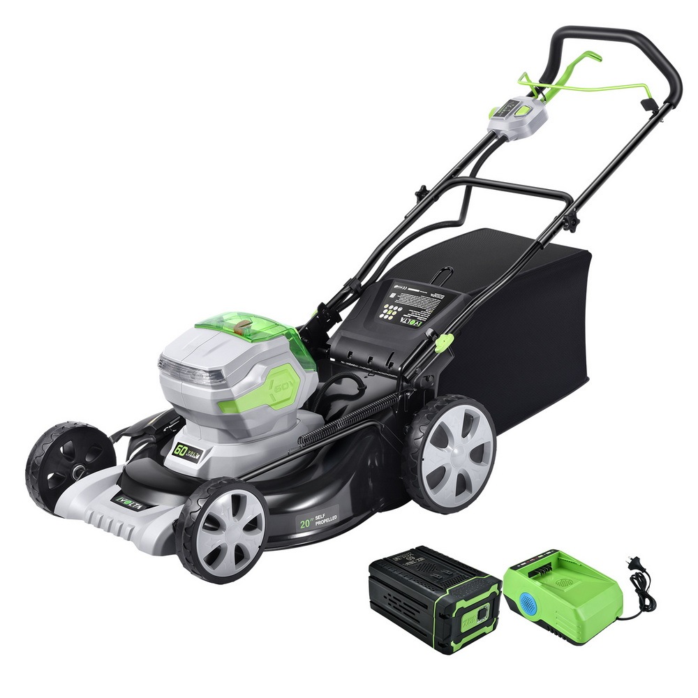 Neovolta 60V Cordless Self Propelled Lawn Mower Kit 2.5Ah Equal 5x 12V