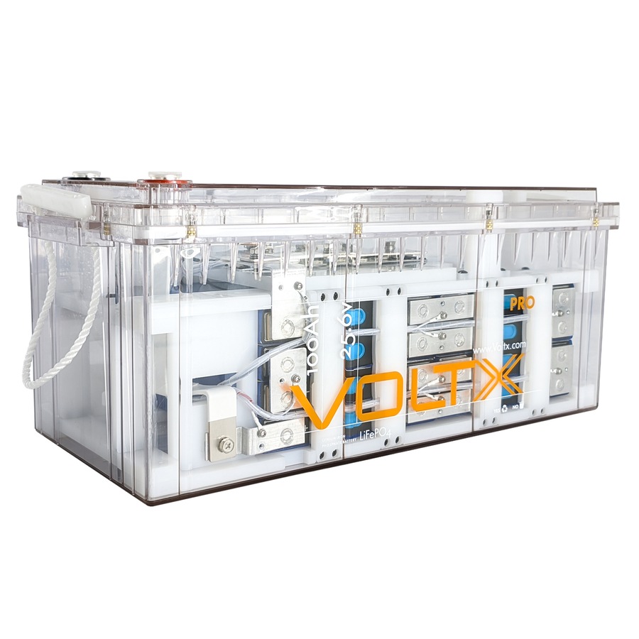 VoltX 24V 100Ah Lithium Battery 4,000 Deep Cycle, 5 Years Warranty