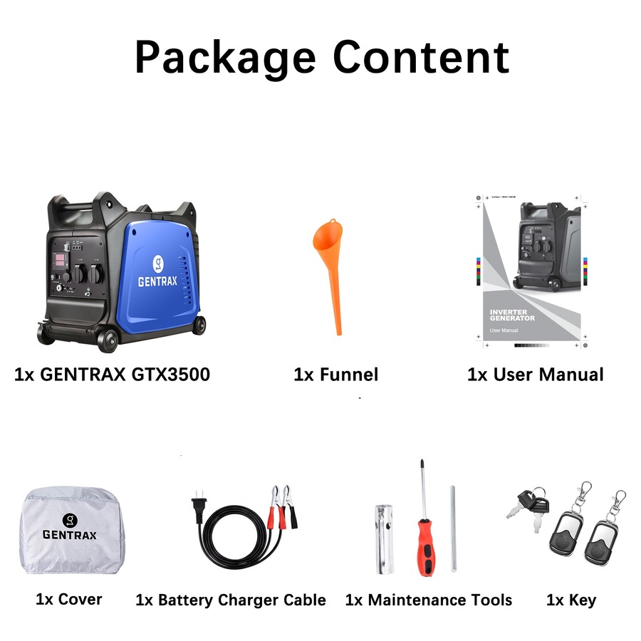 GENTRAX 3.5KW Inverter Generator GTX3500 Reliable Power for Flood Emergency