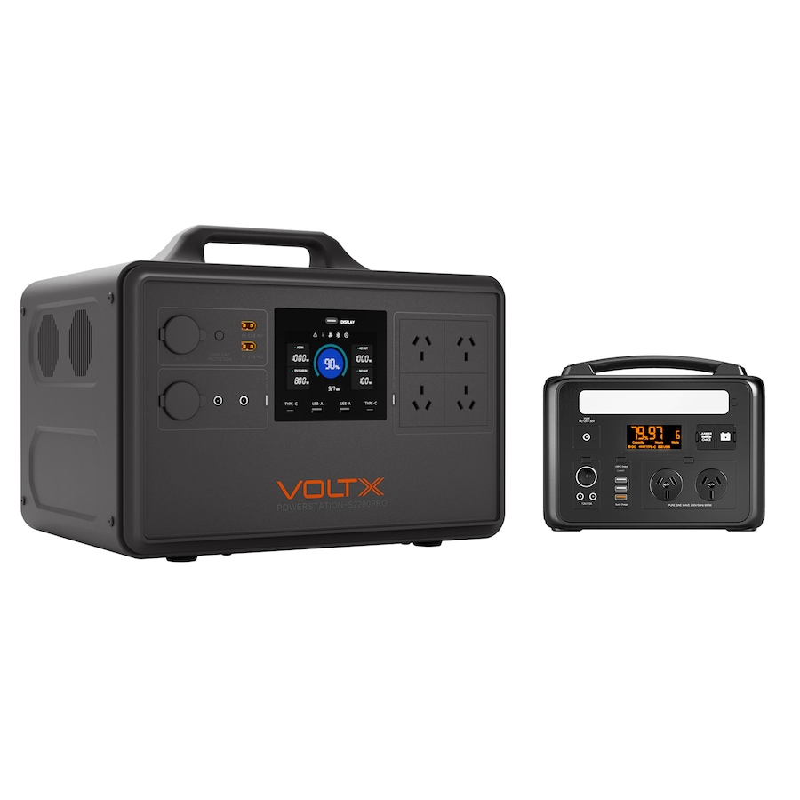 VoltX 3000W Total Portable Power Station Bundle 2400W + 600W Backup Power