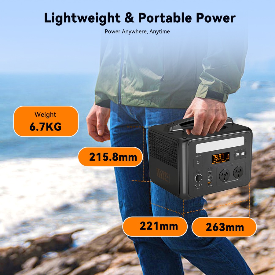 VoltX 3000W Total Portable Power Station Bundle 2400W + 600W Backup Power