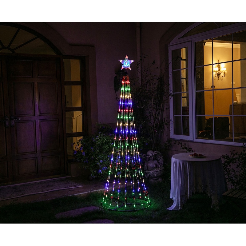 Buy Stockholm Christmas Lights Xmas Tree LED Strand Tree 210cm Flexible ...